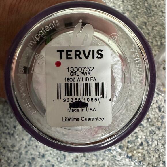 Tervis Lot of 2 Pink Girl Power Rose Butterflies 16 Ounce with Lid - Picture 6 of 11